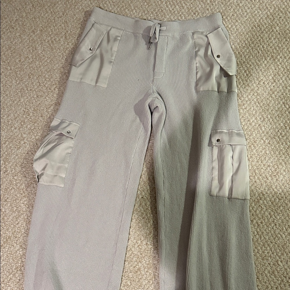 SER.O.YA knit Stylish Gray Women's Cargo Pants